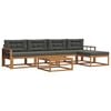 vidaXL Set de canapele de exterior 6 buc. Natural și Antracit