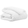 vidaXL Duvet 2 &icirc;n 1 220 x 200 x 10 cm Iarnă Poliester Alb Respirabil