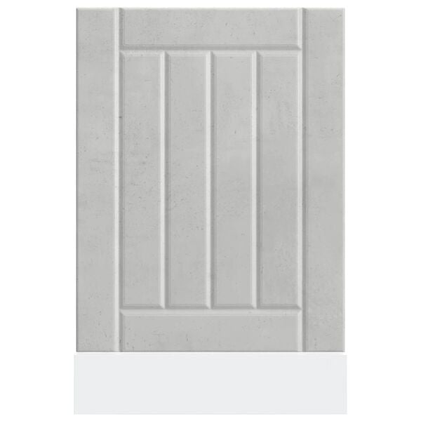 vidaXL Panou pentru mașină spălat vase Lucca Lemn prelucrat gri beton