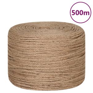 vidaXL Fr&acirc;nghie din iută 100% 6 mm 500 m