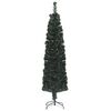 vidaXL Brad Crăciun artificial subțire,suport/LED 120cm,fibră optică