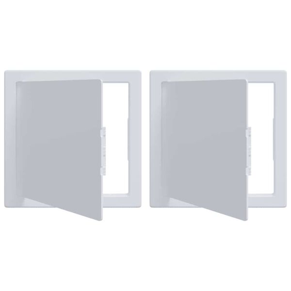 vidaXL Panouri de acces 2 pcs Alb 20 x 20 cm Plastic ABS