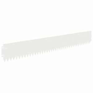 vidaXL Margine pentru gazon 20 pcs 103 x 15 cm Oțel Alb