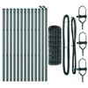 vidaXL Gard cu St&acirc;lp Verde 0,8 x 25 m Oțel și PVC