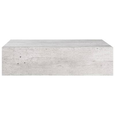 vidaXL Dulapuri de perete cu sertar 2 buc. gri beton 40x23,5x10 cm MDF
