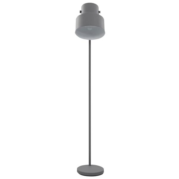 vidaXL Lampă de podea, gri, metal, E27
