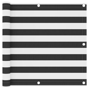 vidaXL Paravan de balcon, antracit și alb, 90x300 cm, țesătură oxford