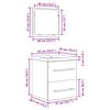vidaXL Set de mobilier pentru baie cu sertar 2 pcs Stejar Artizanal