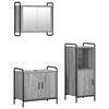 vidaXL Set dulap baie 3 buc. Sonoma gri 40 x 36 x 99,5 cm