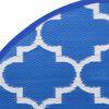 vidaXL Covor de exterior, ARAKIL albastru, &Oslash;160 cm, PP