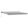 vidaXL Cort electric retractabil Antracit și Alb 5 &times; 3,5 m