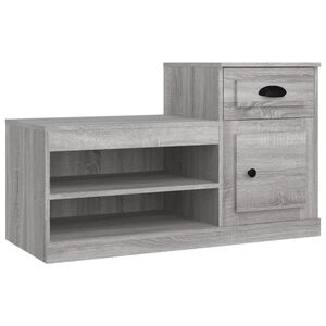 vidaXL Pantofar, gri sonoma, 100x42x60 cm, lemn prelucrat