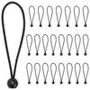 vidaXL Corde Bungee cu Bile 24 buc. Negru 4 mm x 22 cm Polipropilenă