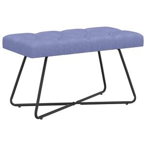 vidaXL Bancă cu butoane capitonate Albastru Jeans 80 x 40 x 46 cm