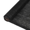 vidaXL Plasă protecție vizuală, negru, 2x25 m, HDPE