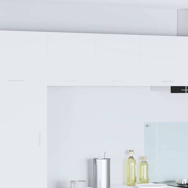 vidaXL Dulap suspendat cu ușă 2 pcs Alb 40 x 31 x 40 cm Lemn compozit