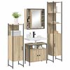 vidaXL Set de mobilier pentru baie 4 pcs Stejar Sonoma Lemn compozit