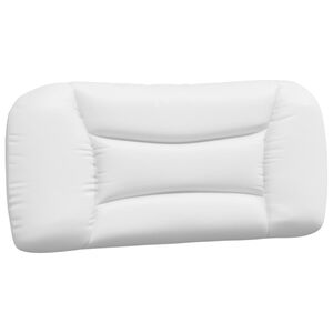 vidaXL Pernă pentru tăblie pat, Hvar, alb, 80 cm, piele artificială