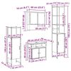 vidaXL Set de mobilier pentru baie 4 pcs Stejar Sonoma Lemn compozit