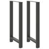 vidaXL Picioare de masă de bar antracit, 2 buc., 60x(110-111) cm, oțel