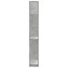 vidaXL Bibliotecă cu 5 niveluri gri beton 80,5x23,5x162,5 cm lemn