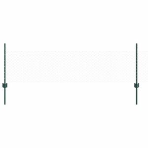 vidaXL Gard hexagonal cu st&acirc;lp 10 x 0,5 m Oțel cu strat de PVC Verde