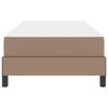 vidaXL Cadru de pat cu saltea Cappuccino 90 x 190 cm țesătură
