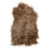 vidaXL Husă de scaun piele de oaie islandeză, maro, 70x110 cm