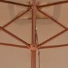 vidaXL Umbrelă de soare, exterior, st&acirc;lp lemn, 200x300 cm, gri taupe