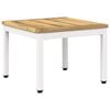 vidaXL Masă de cafea Alb 49 x 48,5 x 36 cm Lemn Solid de Acacia