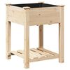 vidaXL Vază pentru Grădină Bej 60,5 x 60 x 76,5 cm Lemn de Brad Solid
