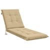 vidaXL Perna pentru Șezlong GEMERT 100% Polyester Bej 190 x 50 x 9 cm