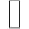 vidaXL Suport pentru lemne de foc, negru mat, 80x28x222 cm, oțel