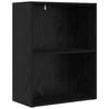 vidaXL Raft pentru cărți 60 x 30 x 76.5 cm Lemn prelucrat Stejar Negru