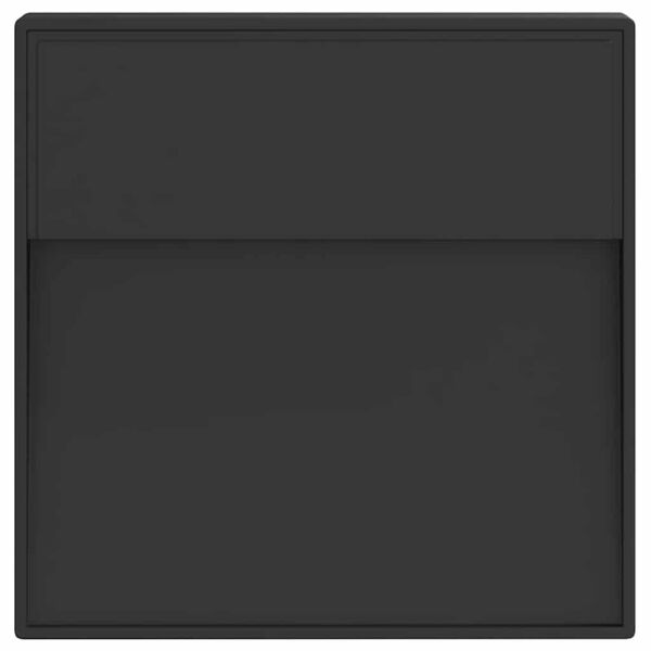 vidaXL Lampă exterioară de perete cu LED, negru, aluminiu turnat