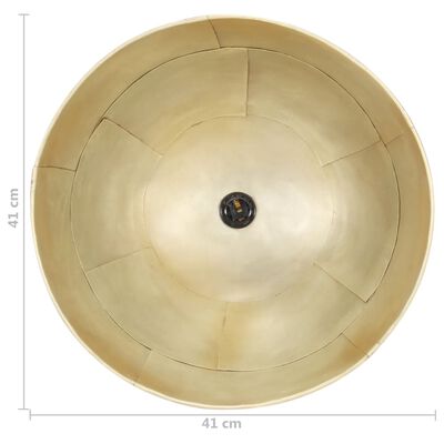 vidaXL Lustră industrială vintage, 25 W, 41 cm, alamă, rotund, E27