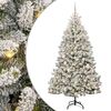vidaXL Brad de Crăciun artificial 180 cm 300 LED-uri Alb cald
