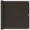 vidaXL Paravan de balcon, maro, 90x400 cm, HDPE