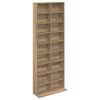 vidaXL Dulap pentru CD-uri Stejar Artizanal 65 x 23,5 x 175 cm