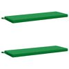 vidaXL Perne pentru bancă 2 bucăți SOEST 2 buc. 100% Polyester Verde