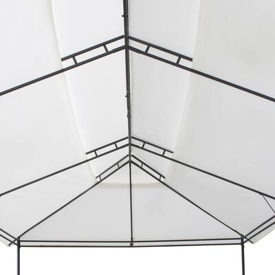vidaXL Pavilion, alb, 600 x 298 x 270 cm, 180g/m²