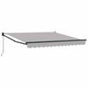 vidaXL Copertină retractabilă Gri deschis 350 x 250 cm