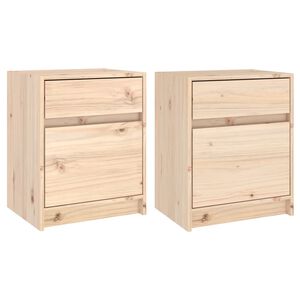 vidaXL Noptiere, 2 buc., 40x31x50 cm, lemn masiv de pin