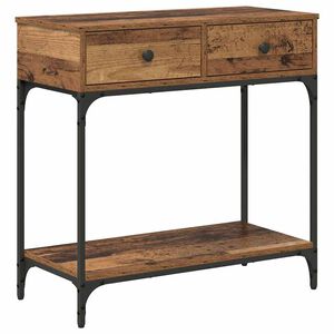 vidaXL Masă de consolă Lemn vechi 75 x 34,5 x 75 cm Lemn prelucrat