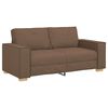 vidaXL Canapea cu 2 locuri, maro, 180x78x84 cm, material textil