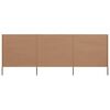 vidaXL Paravan anti-v&acirc;nt cu 3 panouri, gri taupe, 400 x 80 cm, textil