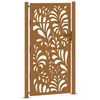 vidaXL Poartă de grădină 100x175 cm, oțel rezistent la intemperii, model ondulat