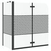 vidaXL &Icirc;ncercuire pentru baie Geometric Manual Negru 120 x 67 x 129 cm