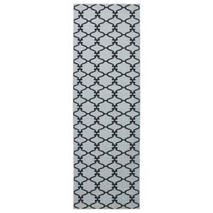 vidaXL Covor Runner ORIZ 1150 gsm Model din plasă neagră