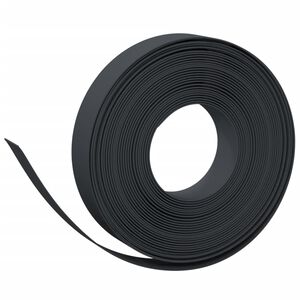 vidaXL Bordură de grădină, negru, 10 m 10 cm, polietilenă